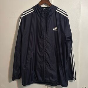 Adidas Blue Windbreaker